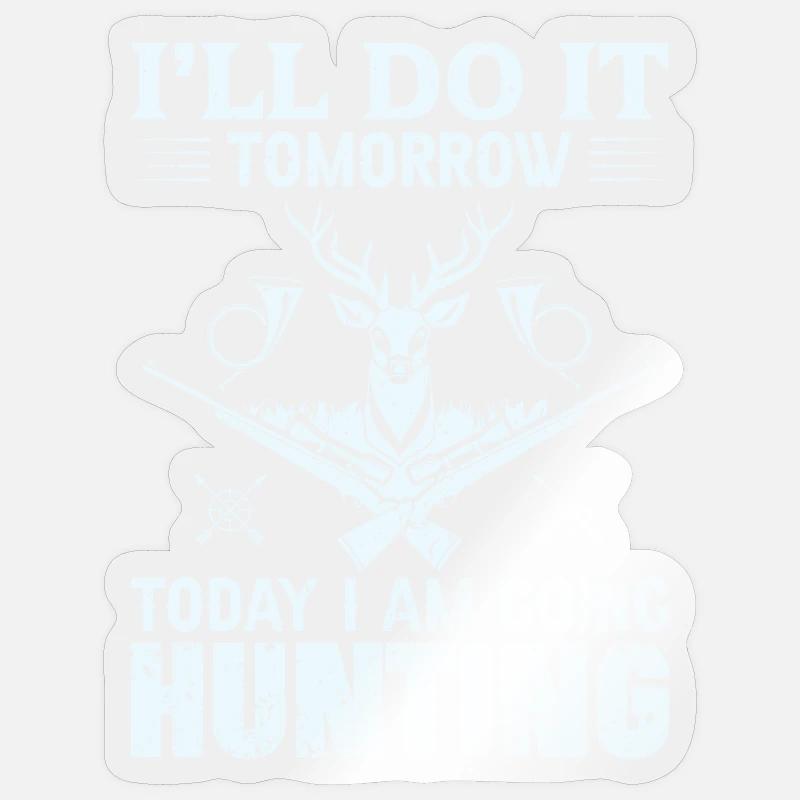 hunter - Sticker size S (10 x 10 cm) - transparent glossy