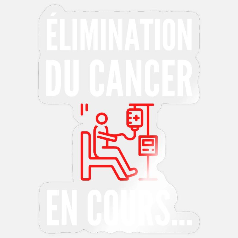 Élimination en cours – Avancer, simplement - Sticker taille S (10 x 10 cm) - brillant transparent
