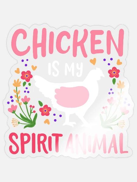 Huhn Hennen Hühnerhaltung - Sticker Größe S (10 x 10 cm) - Transparent glänzend
