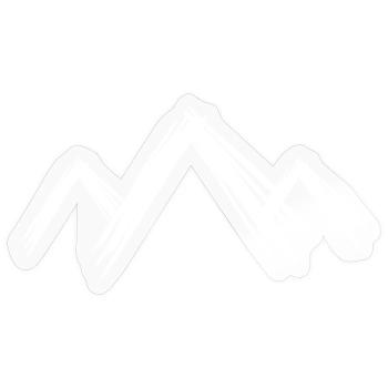 Berg Berge - Sticker Größe S (10 x 10 cm) - Transparent glänzend - Vorne