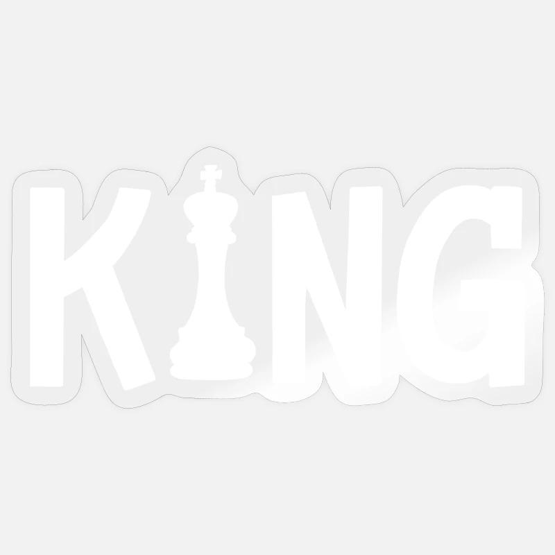 Jeu d’échecs Roi Sticker taille S (10 x 10 cm)