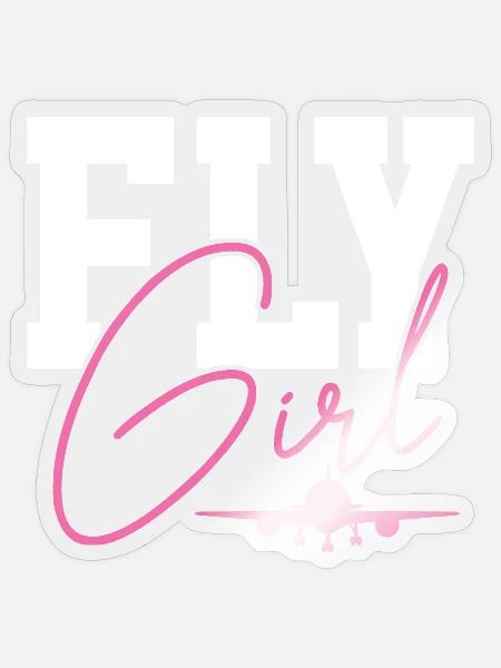 Flugzeug - Sticker Größe S (10 x 10 cm) - Transparent glänzend
