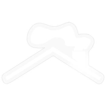 Dach - Sticker Größe S (10 x 10 cm) - Transparent glänzend - Vorne