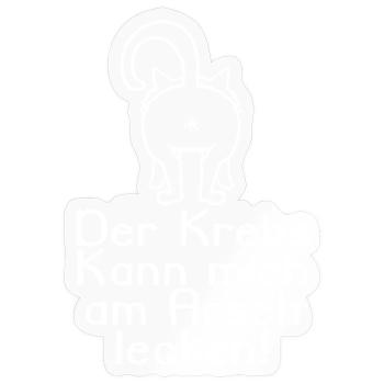 Kampf gegen Krebs - Sticker Größe S (10 x 10 cm) - Transparent glänzend - Vorne