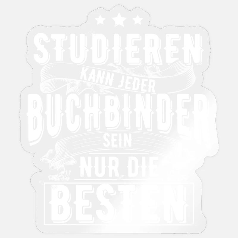 Buchbinder Sticker Größe S (10 x 10 cm)