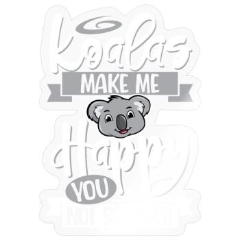 koala - Sticker size S (10 x 10 cm) - transparent glossy - Front