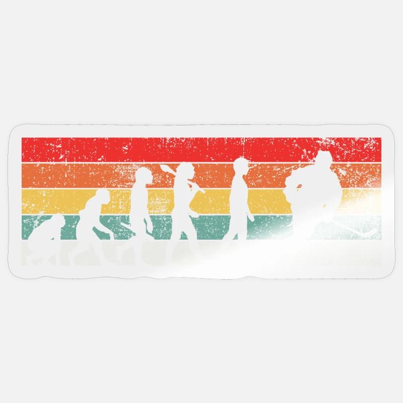 Eishockey Eishockeyspieler Evolution Sticker Größe S (10 x 10 cm)