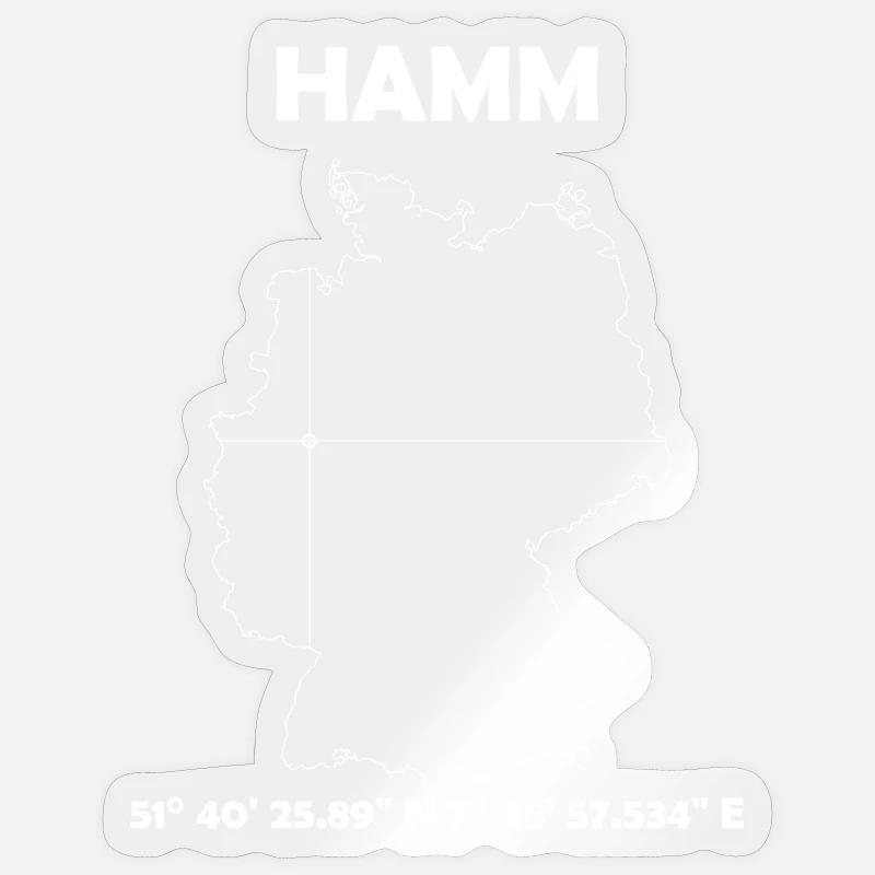Hamm Map Sticker size S (10 x 10 cm)