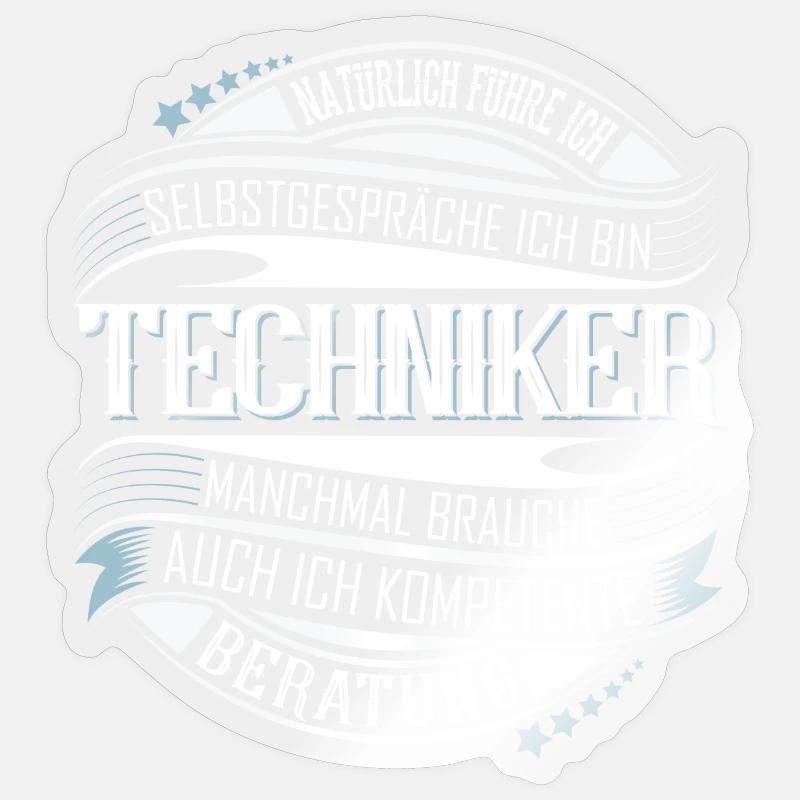 Techniker Sticker Größe S (10 x 10 cm)
