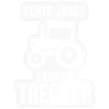 Traktor Trecker Spruch - Sticker Größe S (10 x 10 cm) - Transparent glänzend - Vorne