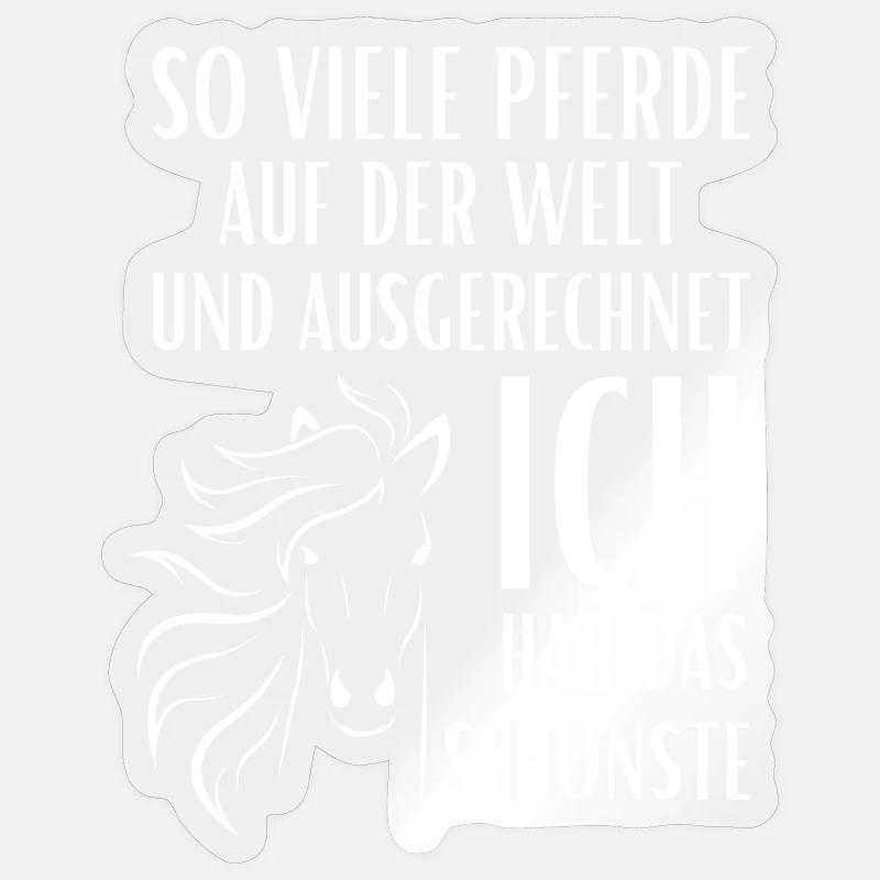 Pferde Geschenk Sticker Größe S (10 x 10 cm)
