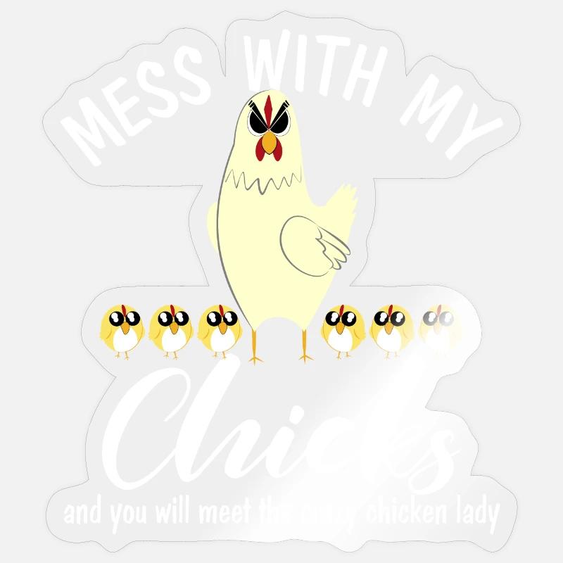 Chick - Sticker size S (10 x 10 cm) - transparent glossy