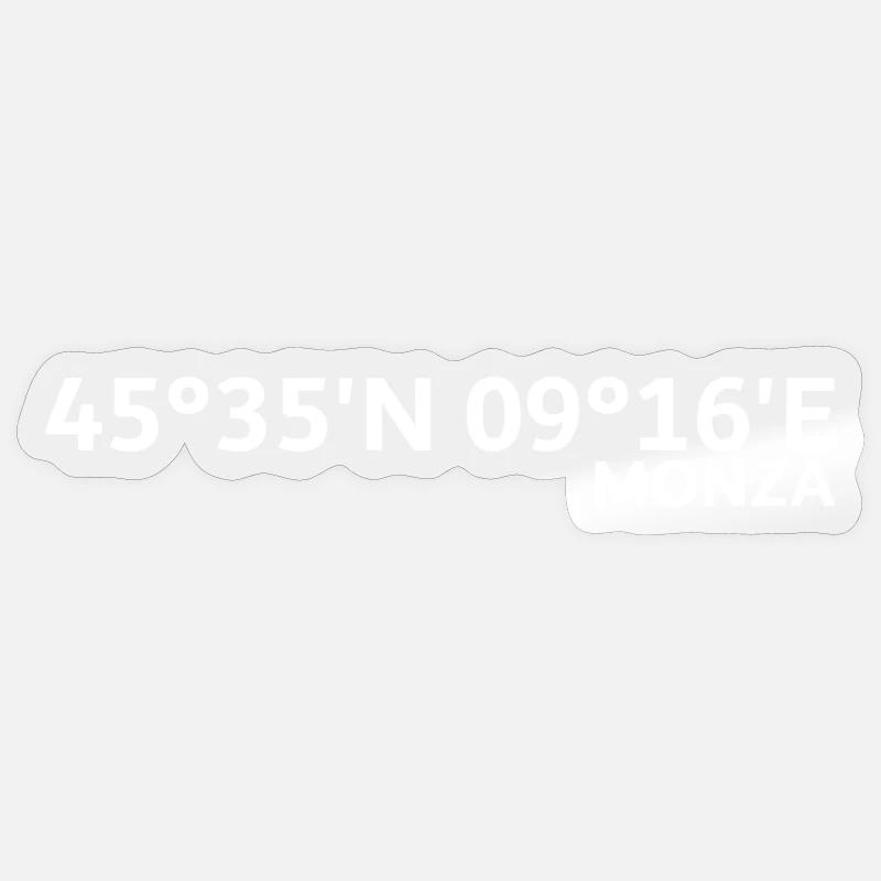 Monza Coordinates Sticker size S (10 x 10 cm)