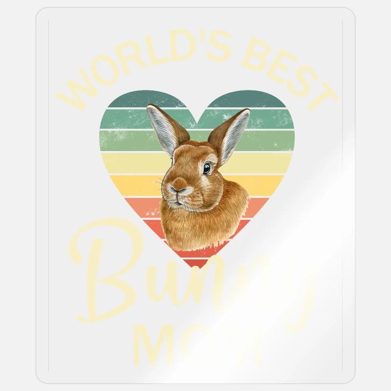 Rabbit Rabbit - Sticker size S (10 x 10 cm) - transparent glossy