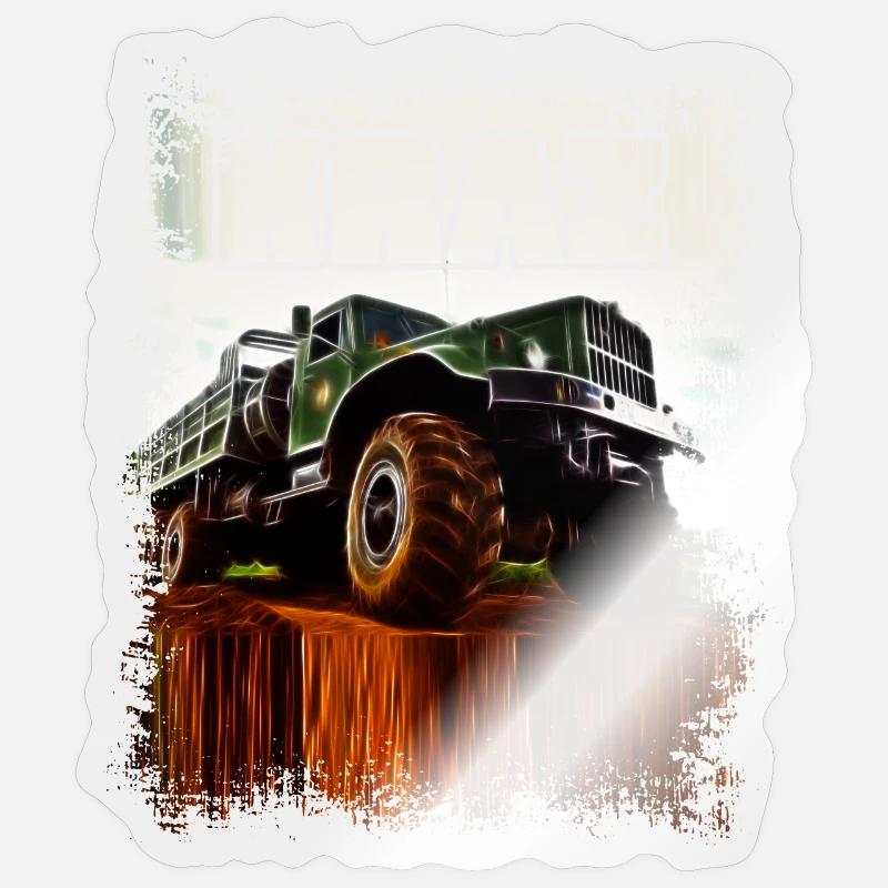 KRAZ - Sticker size S (10 x 10 cm) - transparent glossy