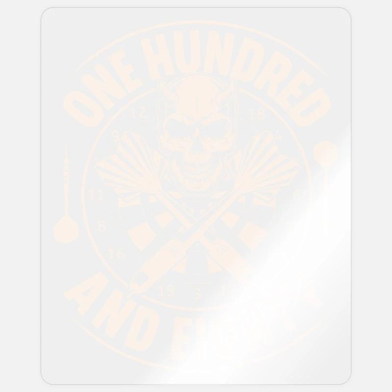 Dart Darten Fléchettes - Sticker taille S (10 x 10 cm) - brillant transparent