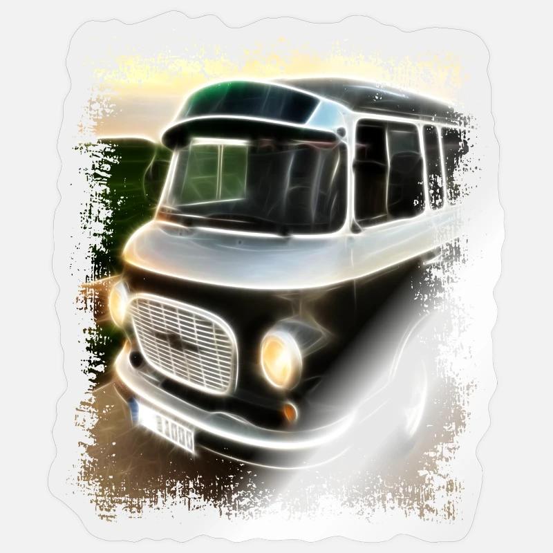barkas | | rda | de transport Ostalgie Sticker taille S (10 x 10 cm)