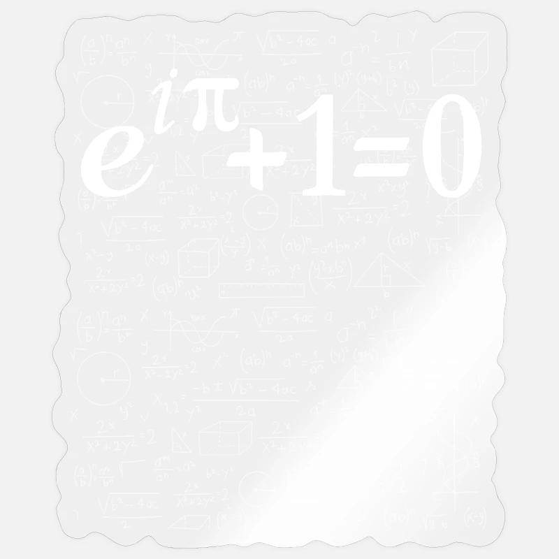 Identité dEuler Math plus belle équation Sticker taille S (10 x 10 cm)