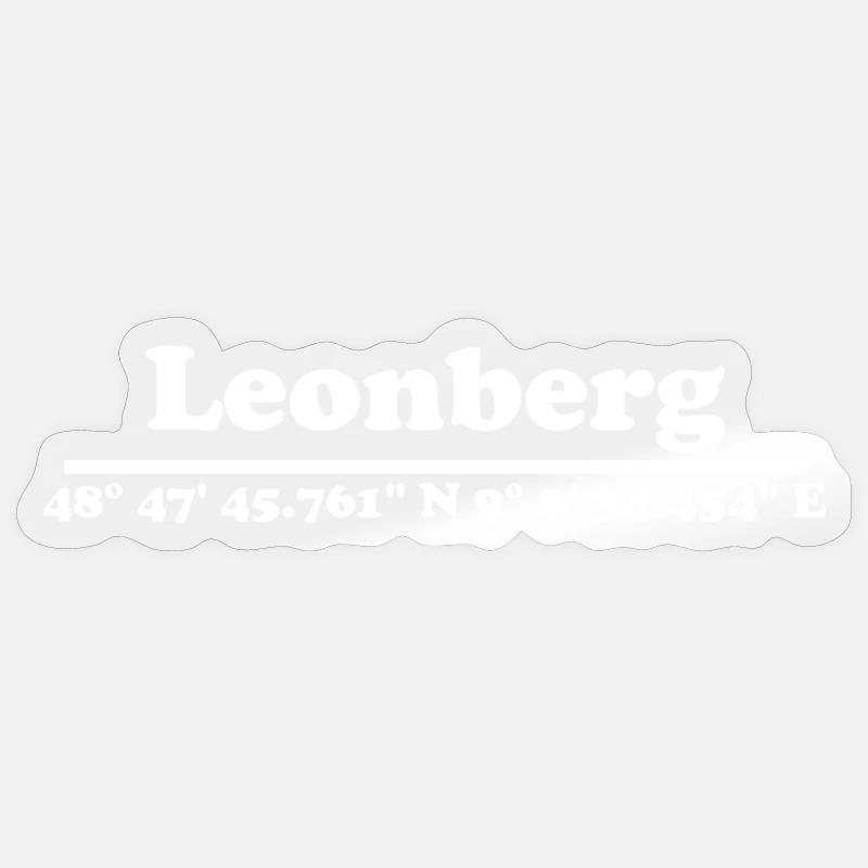Leonberg coordinates Sticker size S (10 x 10 cm)