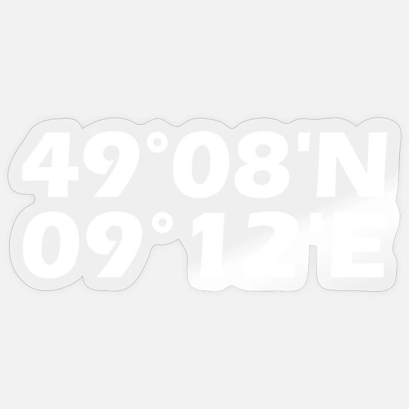 Heilbronn coordinates Sticker size S (10 x 10 cm)