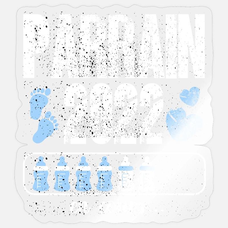 futur parrain annonce grossesse Sticker taille S (10 x 10 cm)