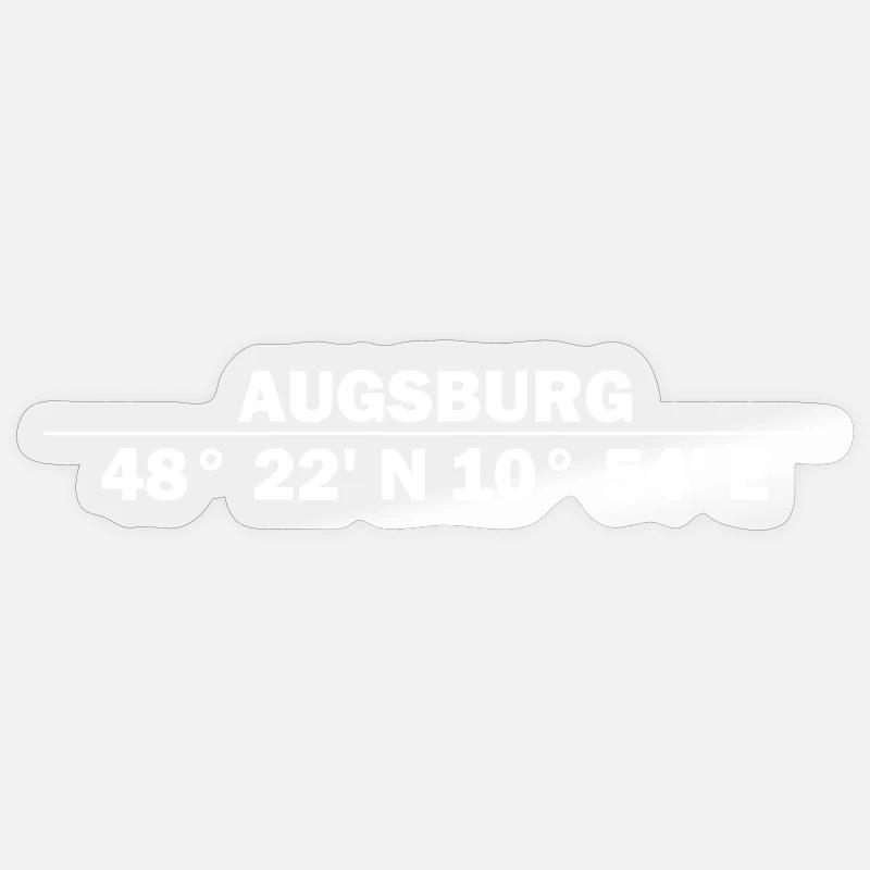 Augsburg Coordinates Sticker size S (10 x 10 cm)