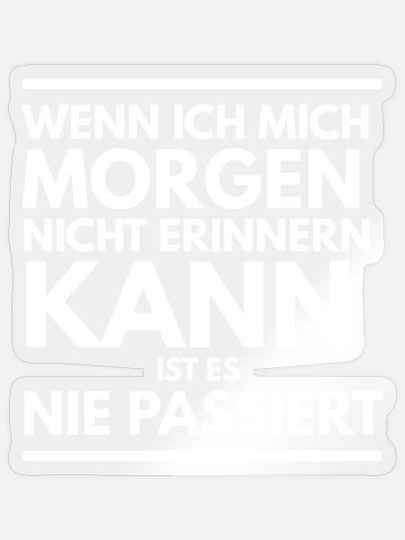 Junggesellenabschied Malle Party - Sticker Größe S (10 x 10 cm) - Transparent glänzend