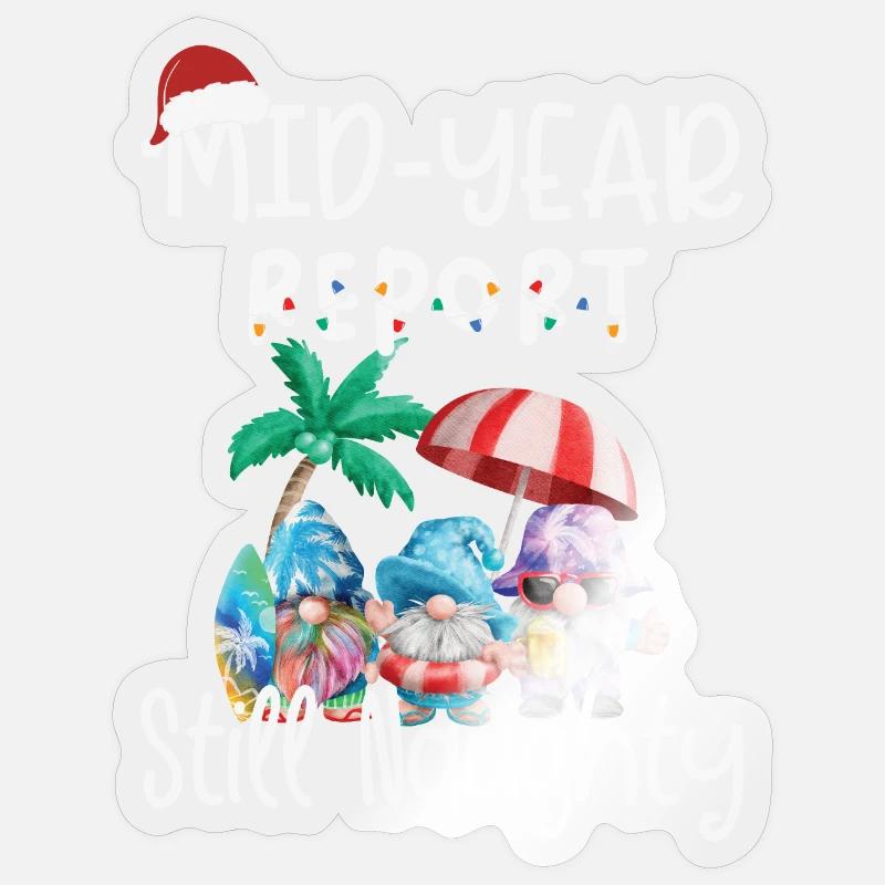 Le rapport semestriel de Gnome reste effronté Sticker taille S (10 x 10 cm)