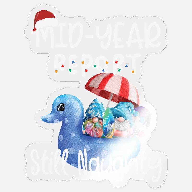 Le rapport semestriel de Gnome reste effronté Sticker taille S (10 x 10 cm)