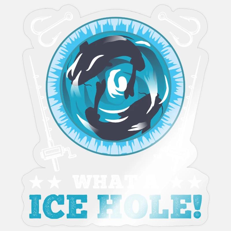 Nice Eisangeln - Sticker size S (10 x 10 cm) - transparent glossy