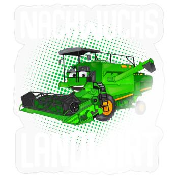 Nachwuchs Landwirt - Sticker Größe S (10 x 10 cm) - Transparent glänzend - Vorne