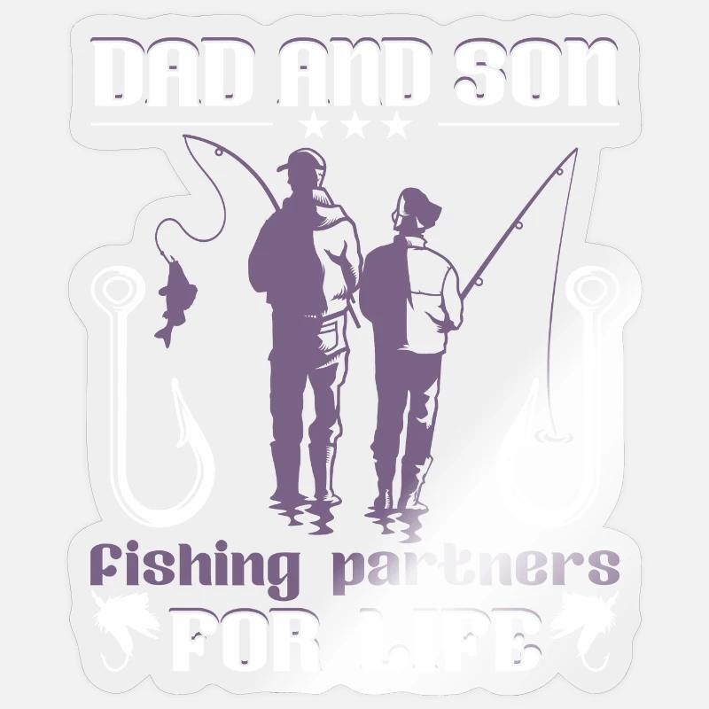 Père Fils Hook - Sticker taille S (10 x 10 cm) - brillant transparent
