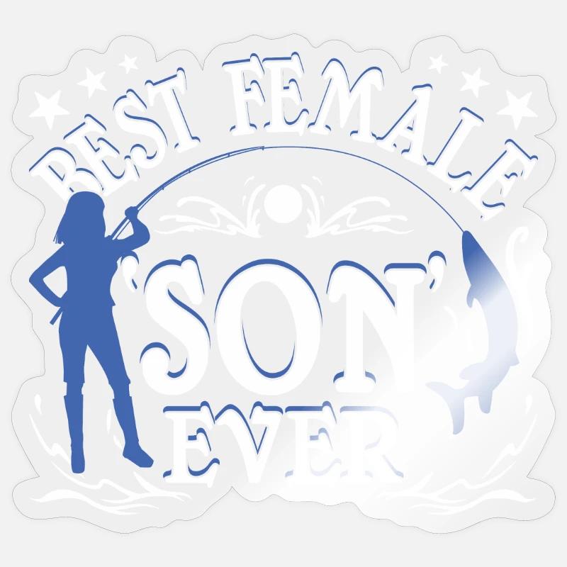 Remplacement du fils - Sticker taille S (10 x 10 cm) - brillant transparent