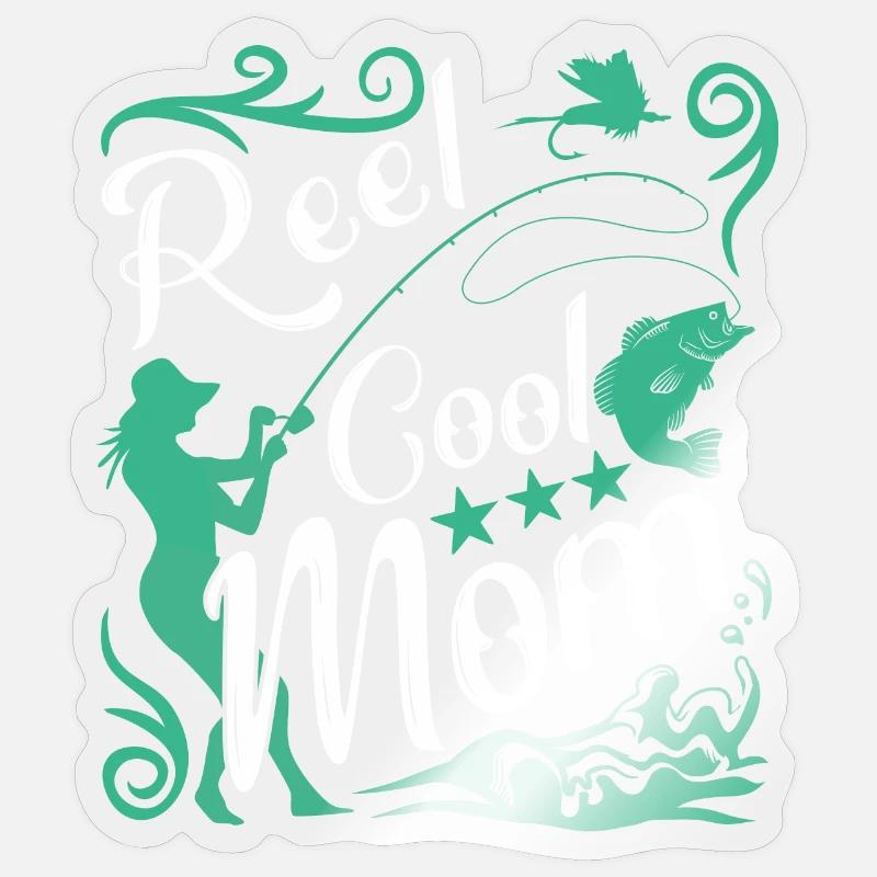 Mère cool - Sticker taille S (10 x 10 cm) - brillant transparent