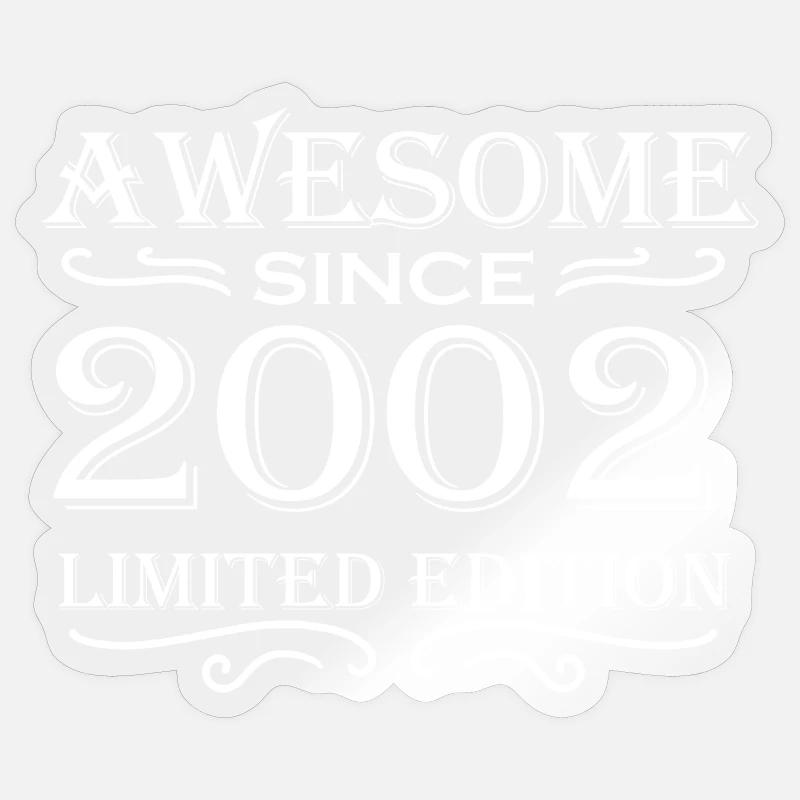 2002 - Sticker taille S (10 x 10 cm) - brillant transparent
