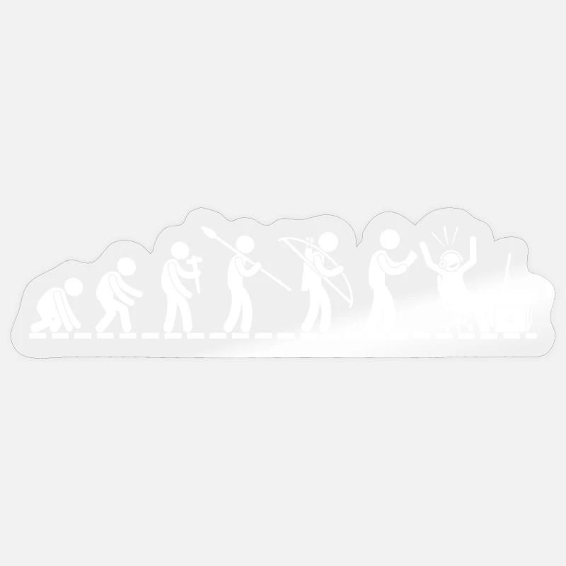 Évolution du jeu | évolution de l’univers de jeu Sticker taille S (10 x 10 cm)