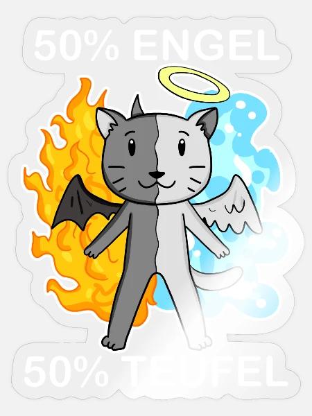 Katze Katzenrasse Britisch Kurzhaar - Sticker Größe S (10 x 10 cm) - Transparent glänzend