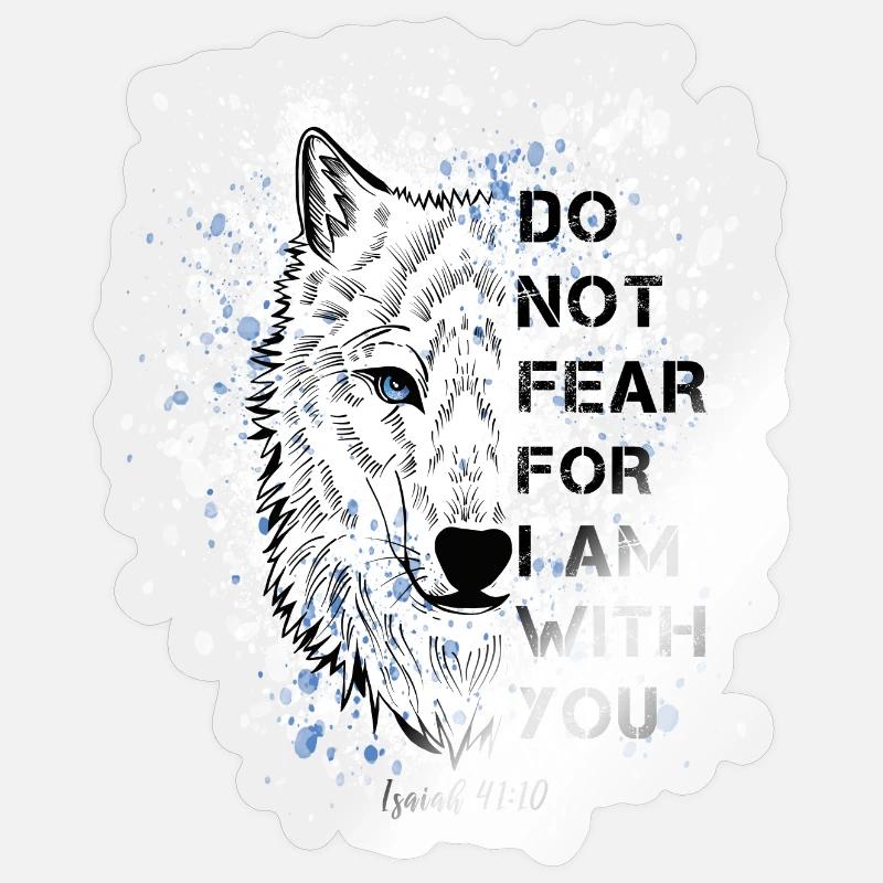 Religious quotation Bible verse Sticker size S (10 x 10 cm)