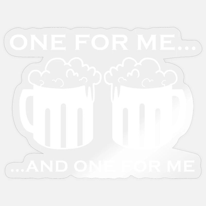 Beer Beer Mug Gift - Sticker size S (10 x 10 cm) - transparent glossy