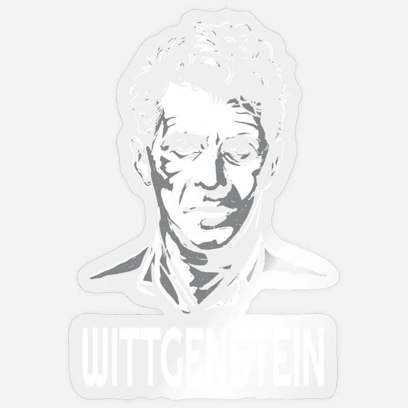 Ludwig Wittgenstein - Austrian philosopher Sticker size S (10 x 10 cm)