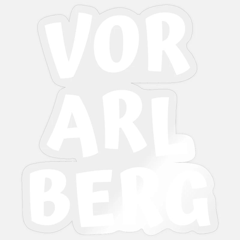 Vorarlberg - Sticker size S (10 x 10 cm) - transparent glossy