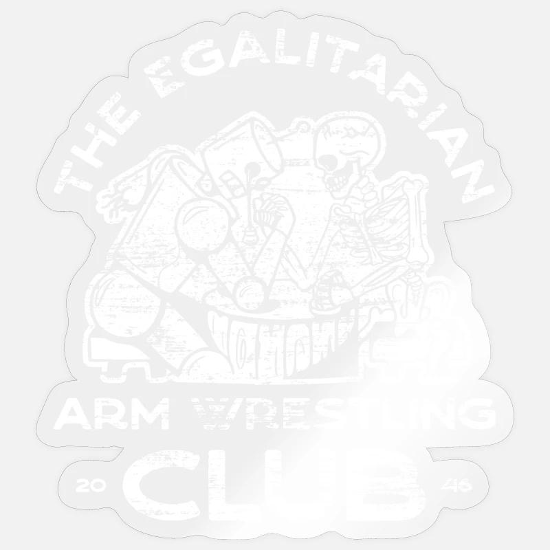 Bras de fer – 4 Sticker taille S (10 x 10 cm)