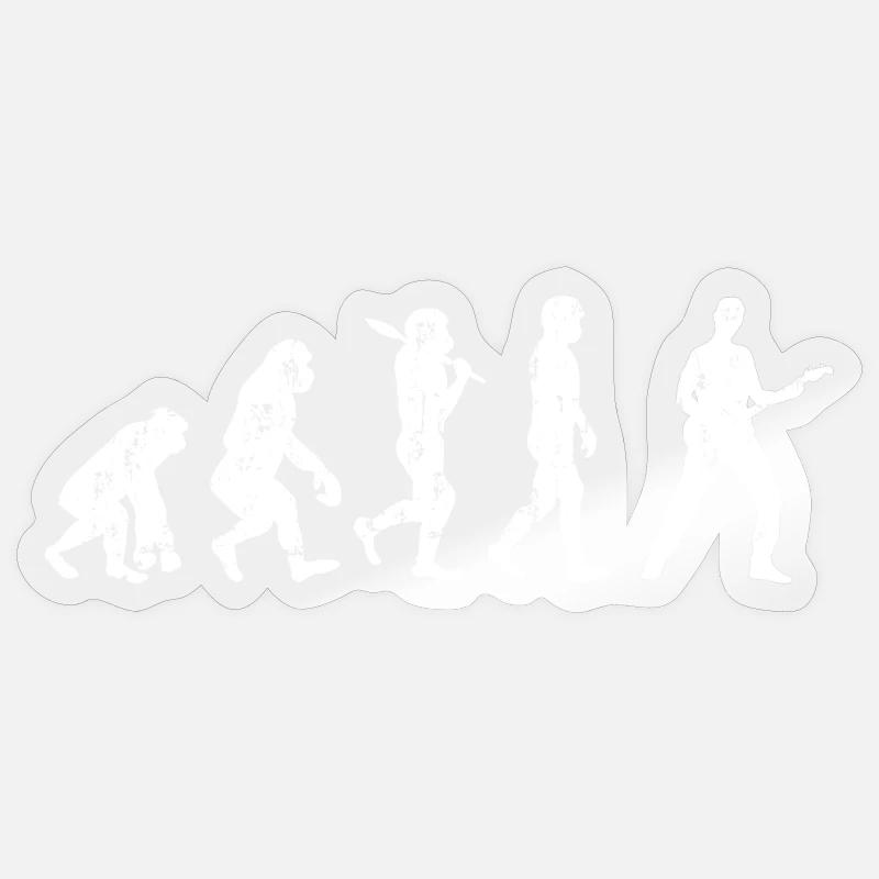 Evolution Guitar Bassist Sticker size S (10 x 10 cm)