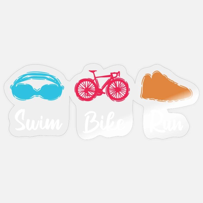 Triathlet Sticker Größe S (10 x 10 cm)