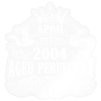 2004| Juni 2004 Geburtstag Perfekt gealtert - Sticker Größe S (10 x 10 cm) - Transparent glänzend - Vorne