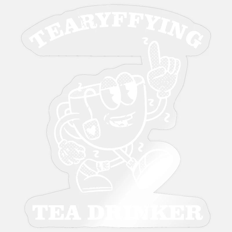 Tearyffying tea drinker Tee trinker Sticker Größe S (10 x 10 cm)