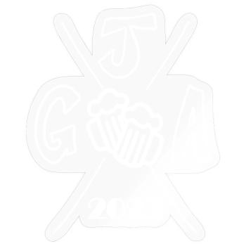 2023 Junggesellenabschied - Sticker Größe S (10 x 10 cm) - Transparent glänzend - Vorne