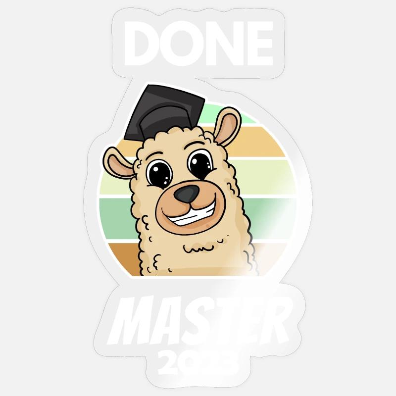 Master 2023 - Sticker taille S (10 x 10 cm) - brillant transparent