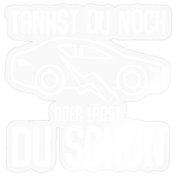 E-Auto Elektroauto - Sticker Größe S (10 x 10 cm) - Transparent glänzend - Vorne