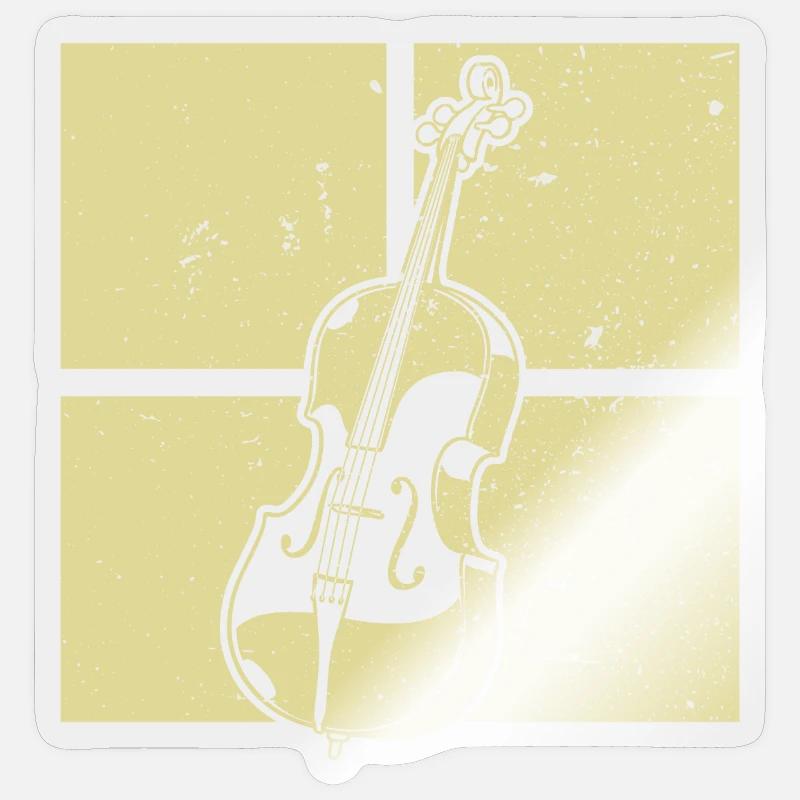 Cello cello player cellist Sticker size S (10 x 10 cm)